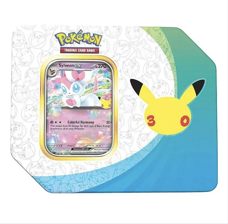 Pokémon: 30th Celebration Sylveon ex tin